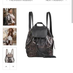 Eva Women's RFID Blocking Convertible Backpack: Black